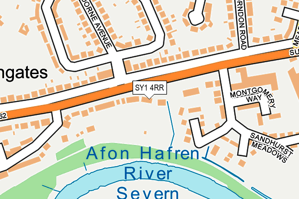 SY1 4RR map - OS OpenMap – Local (Ordnance Survey)