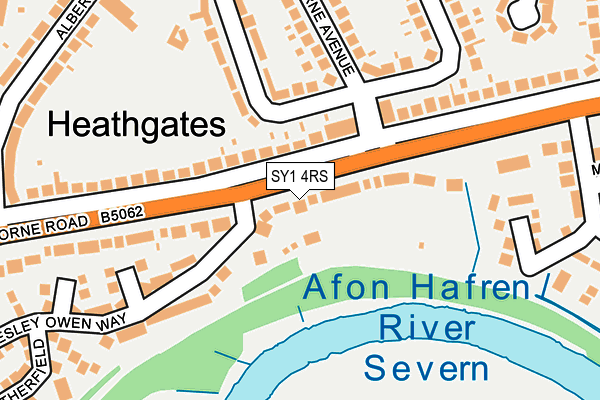 SY1 4RS map - OS OpenMap – Local (Ordnance Survey)