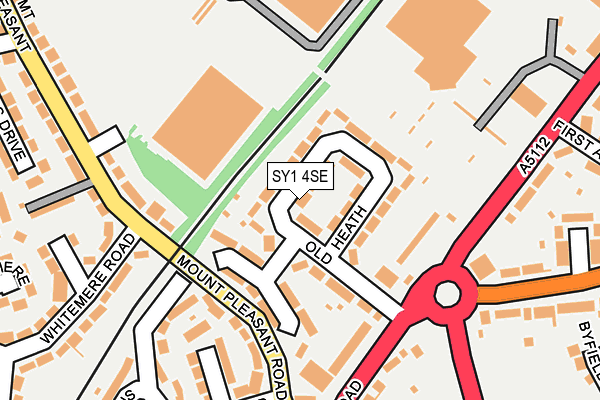 SY1 4SE map - OS OpenMap – Local (Ordnance Survey)