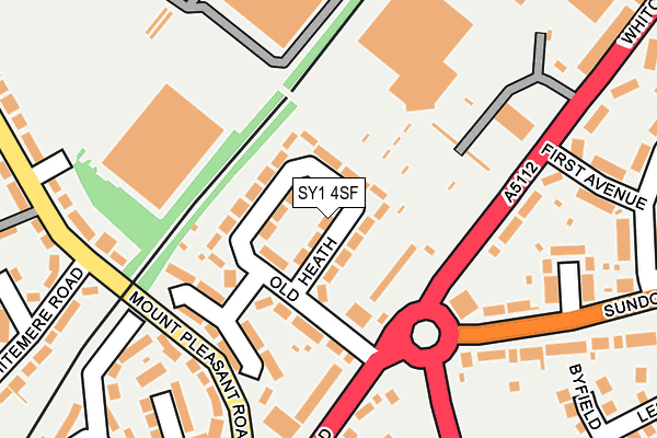 SY1 4SF map - OS OpenMap – Local (Ordnance Survey)
