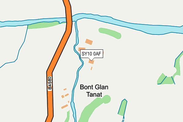 SY10 0AF map - OS OpenMap – Local (Ordnance Survey)