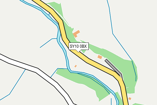 SY10 0BX map - OS OpenMap – Local (Ordnance Survey)