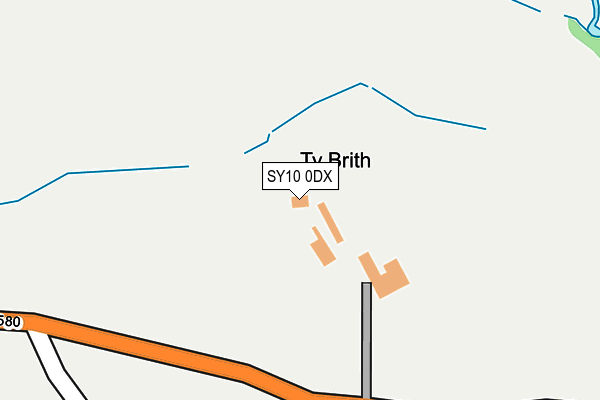 SY10 0DX map - OS OpenMap – Local (Ordnance Survey)