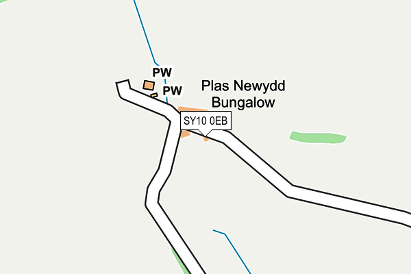 SY10 0EB map - OS OpenMap – Local (Ordnance Survey)