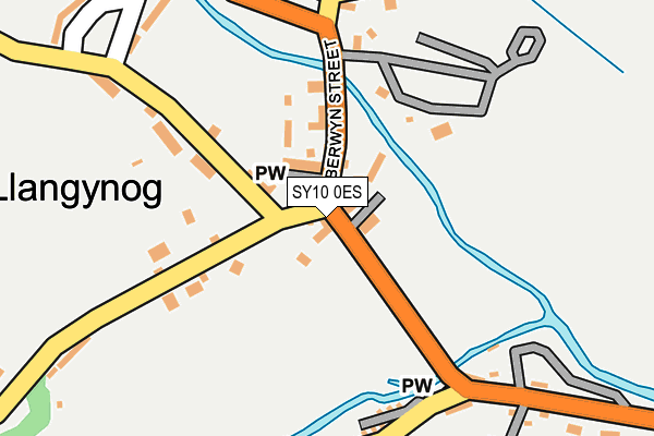 SY10 0ES map - OS OpenMap – Local (Ordnance Survey)