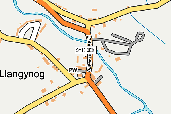 SY10 0EX map - OS OpenMap – Local (Ordnance Survey)