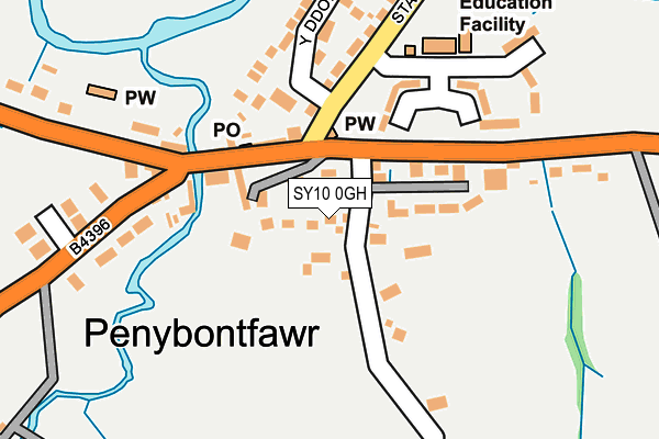 SY10 0GH map - OS OpenMap – Local (Ordnance Survey)