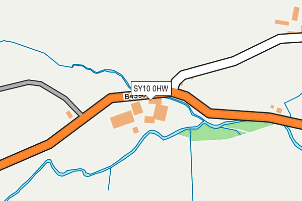 SY10 0HW map - OS OpenMap – Local (Ordnance Survey)