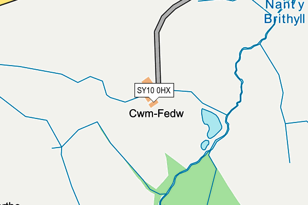 SY10 0HX map - OS OpenMap – Local (Ordnance Survey)