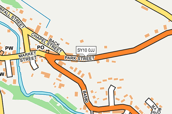 SY10 0JJ map - OS OpenMap – Local (Ordnance Survey)