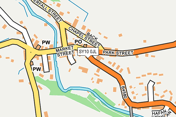 SY10 0JL map - OS OpenMap – Local (Ordnance Survey)