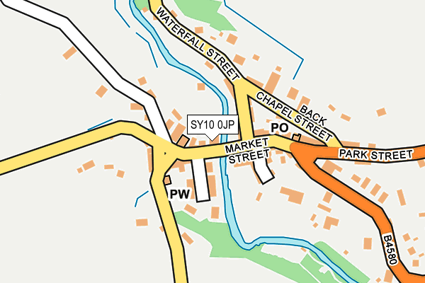 SY10 0JP map - OS OpenMap – Local (Ordnance Survey)