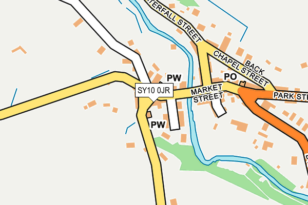 SY10 0JR map - OS OpenMap – Local (Ordnance Survey)