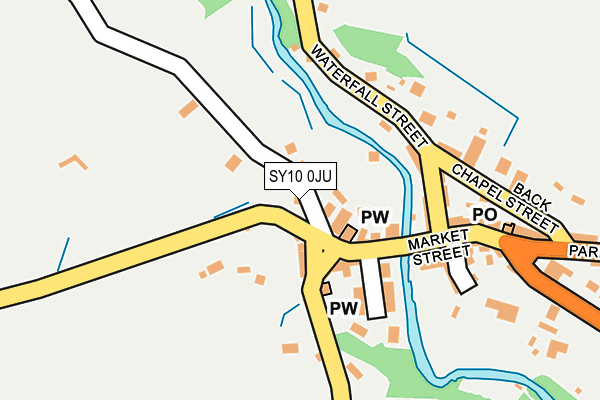 SY10 0JU map - OS OpenMap – Local (Ordnance Survey)