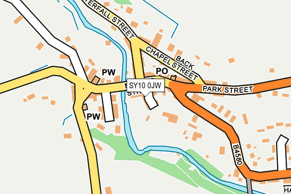 SY10 0JW map - OS OpenMap – Local (Ordnance Survey)