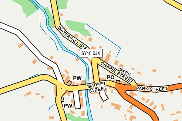 SY10 0JX map - OS OpenMap – Local (Ordnance Survey)