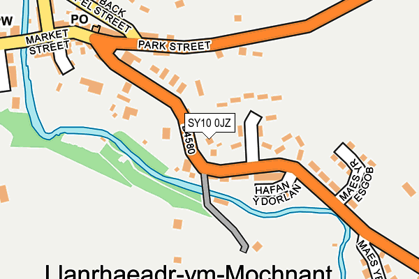 SY10 0JZ map - OS OpenMap – Local (Ordnance Survey)