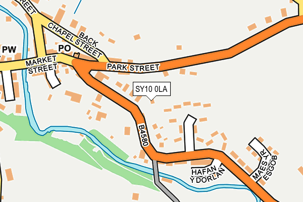 SY10 0LA map - OS OpenMap – Local (Ordnance Survey)