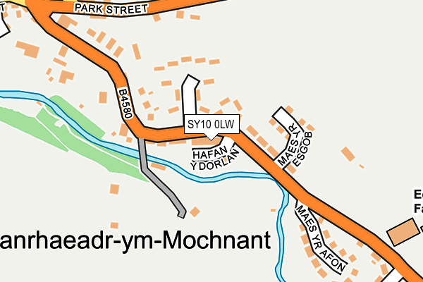 SY10 0LW map - OS OpenMap – Local (Ordnance Survey)