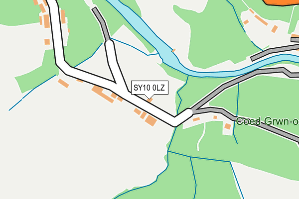 SY10 0LZ map - OS OpenMap – Local (Ordnance Survey)