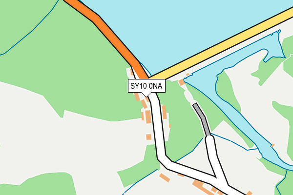 SY10 0NA map - OS OpenMap – Local (Ordnance Survey)