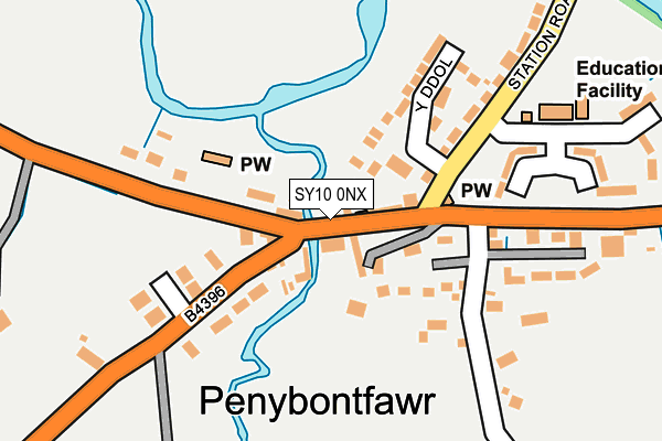 SY10 0NX map - OS OpenMap – Local (Ordnance Survey)