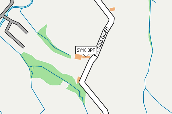 SY10 0PF map - OS OpenMap – Local (Ordnance Survey)