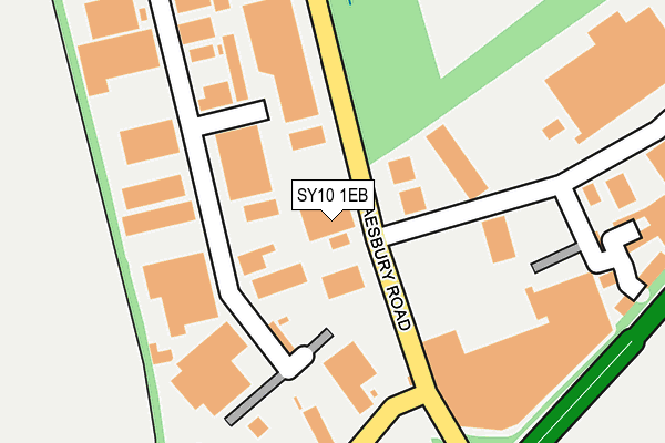 SY10 1EB map - OS OpenMap – Local (Ordnance Survey)