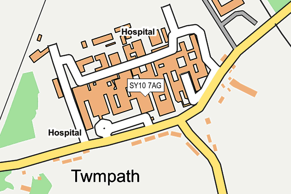 SY10 7AG map - OS OpenMap – Local (Ordnance Survey)