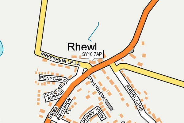SY10 7AP map - OS OpenMap – Local (Ordnance Survey)
