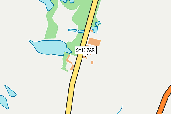 SY10 7AR map - OS OpenMap – Local (Ordnance Survey)