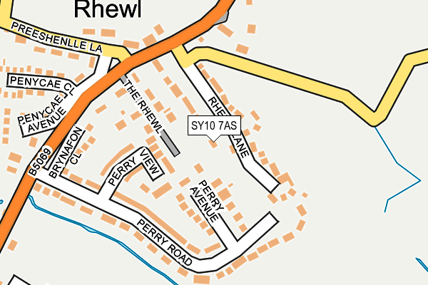 SY10 7AS map - OS OpenMap – Local (Ordnance Survey)