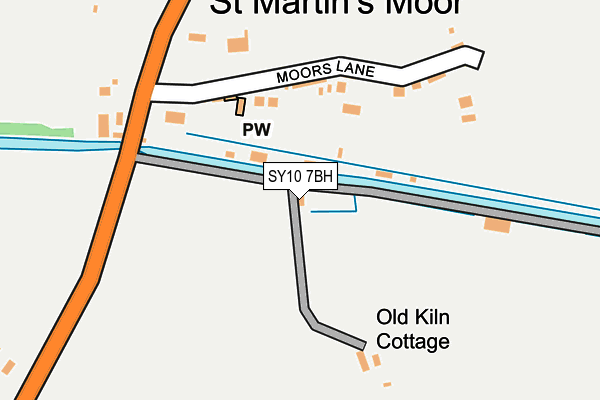 SY10 7BH map - OS OpenMap – Local (Ordnance Survey)