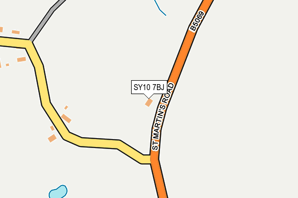 SY10 7BJ map - OS OpenMap – Local (Ordnance Survey)