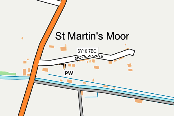 SY10 7BQ map - OS OpenMap – Local (Ordnance Survey)