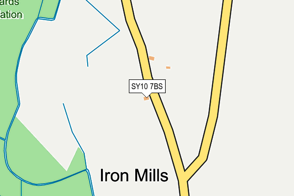 SY10 7BS map - OS OpenMap – Local (Ordnance Survey)