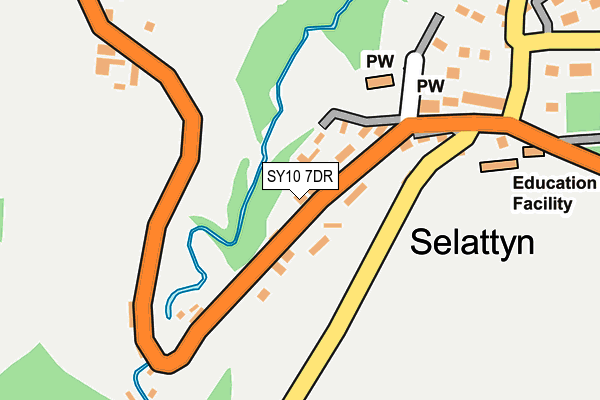 SY10 7DR map - OS OpenMap – Local (Ordnance Survey)