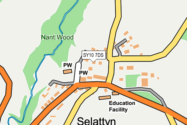 SY10 7DS map - OS OpenMap – Local (Ordnance Survey)