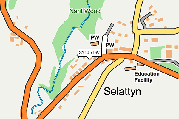 SY10 7DW map - OS OpenMap – Local (Ordnance Survey)