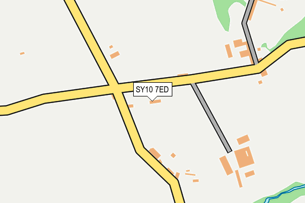 SY10 7ED map - OS OpenMap – Local (Ordnance Survey)