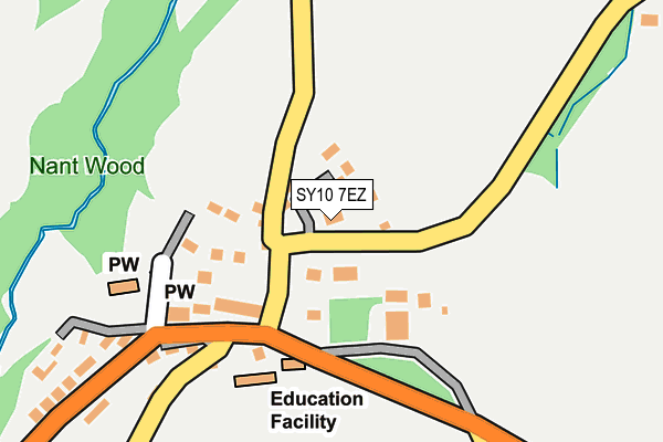 SY10 7EZ map - OS OpenMap – Local (Ordnance Survey)