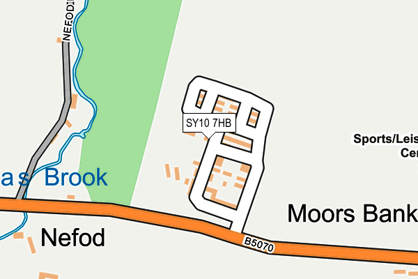 SY10 7HB map - OS OpenMap – Local (Ordnance Survey)