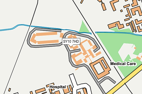 SY10 7HD map - OS OpenMap – Local (Ordnance Survey)