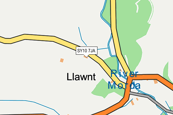 SY10 7JA map - OS OpenMap – Local (Ordnance Survey)