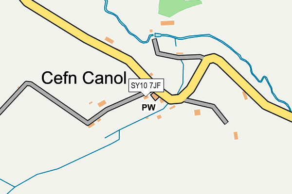 SY10 7JF map - OS OpenMap – Local (Ordnance Survey)