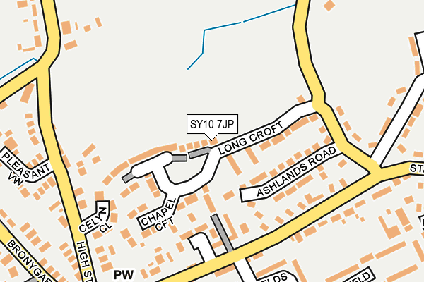 SY10 7JP map - OS OpenMap – Local (Ordnance Survey)