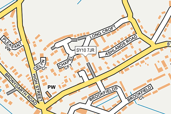 SY10 7JR map - OS OpenMap – Local (Ordnance Survey)
