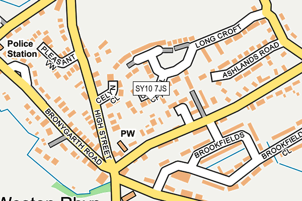 SY10 7JS map - OS OpenMap – Local (Ordnance Survey)