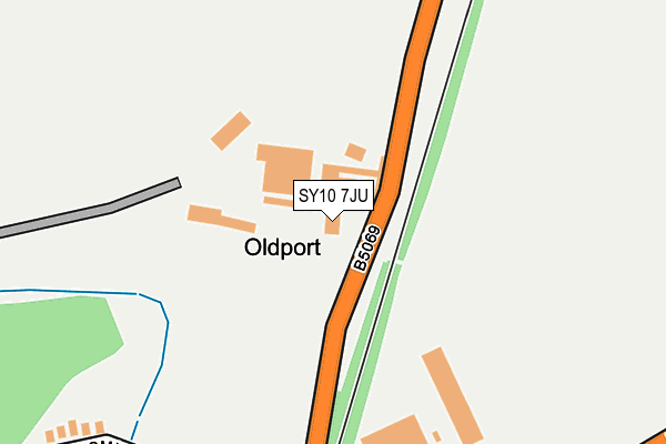 SY10 7JU map - OS OpenMap – Local (Ordnance Survey)