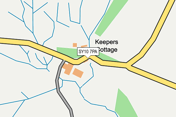 SY10 7PA map - OS OpenMap – Local (Ordnance Survey)